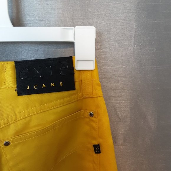 EXTE Jeans || Straight Leg Orange Italian Dress Pants - Picture 1 of 4